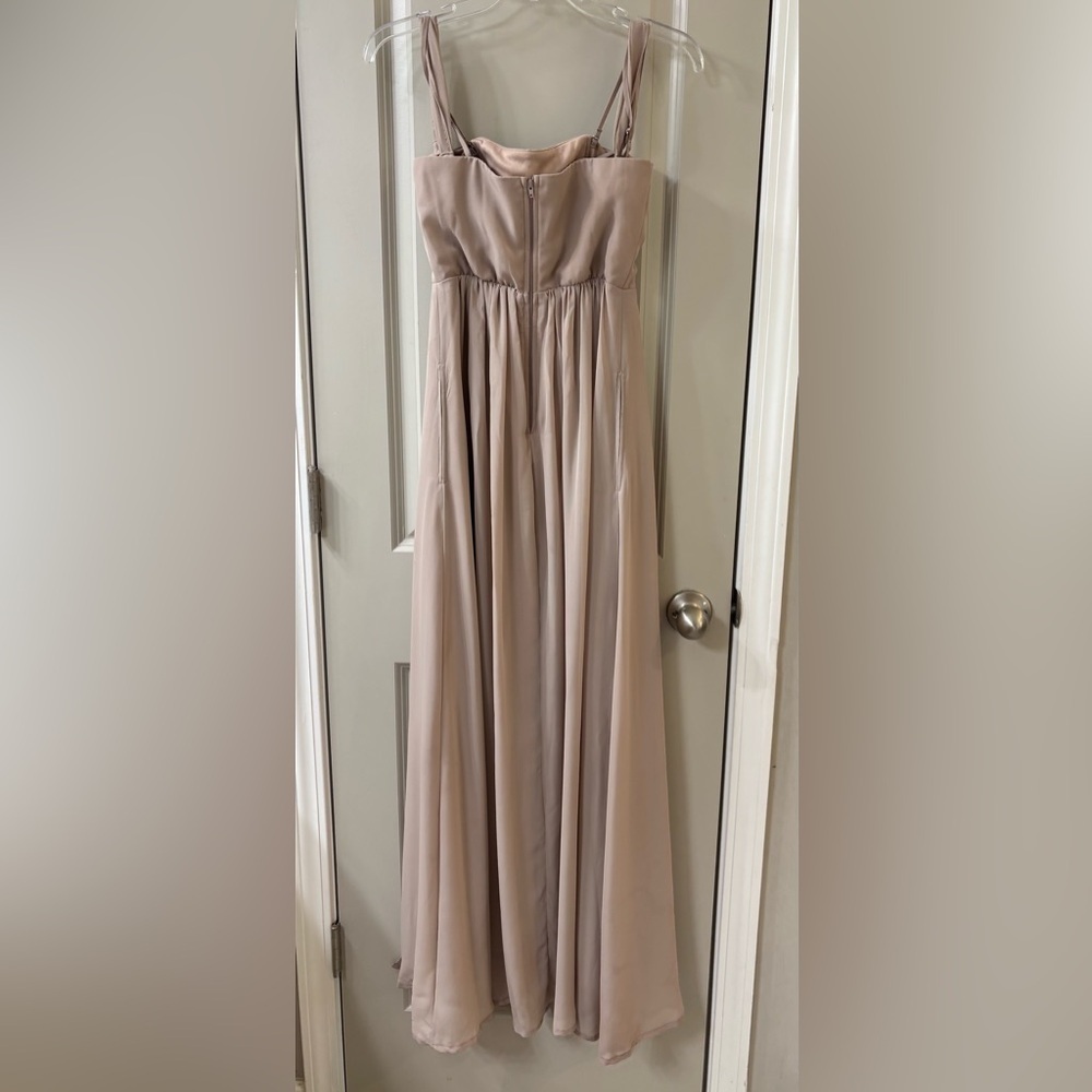 Birdy Grey Strapless Taupe Gown - Picture 9 of 9